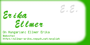 erika ellmer business card